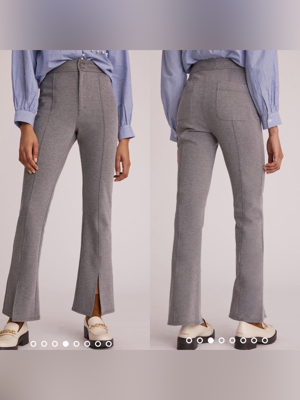 Anthropologie | Seamed Flare Pants size 6‎